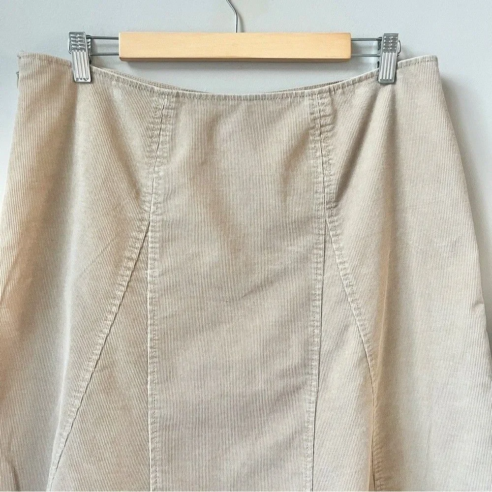Vintage Gap Skirt Women's 12 Corduroy Tan Fall Collegiate Preppy Classic Neutral
